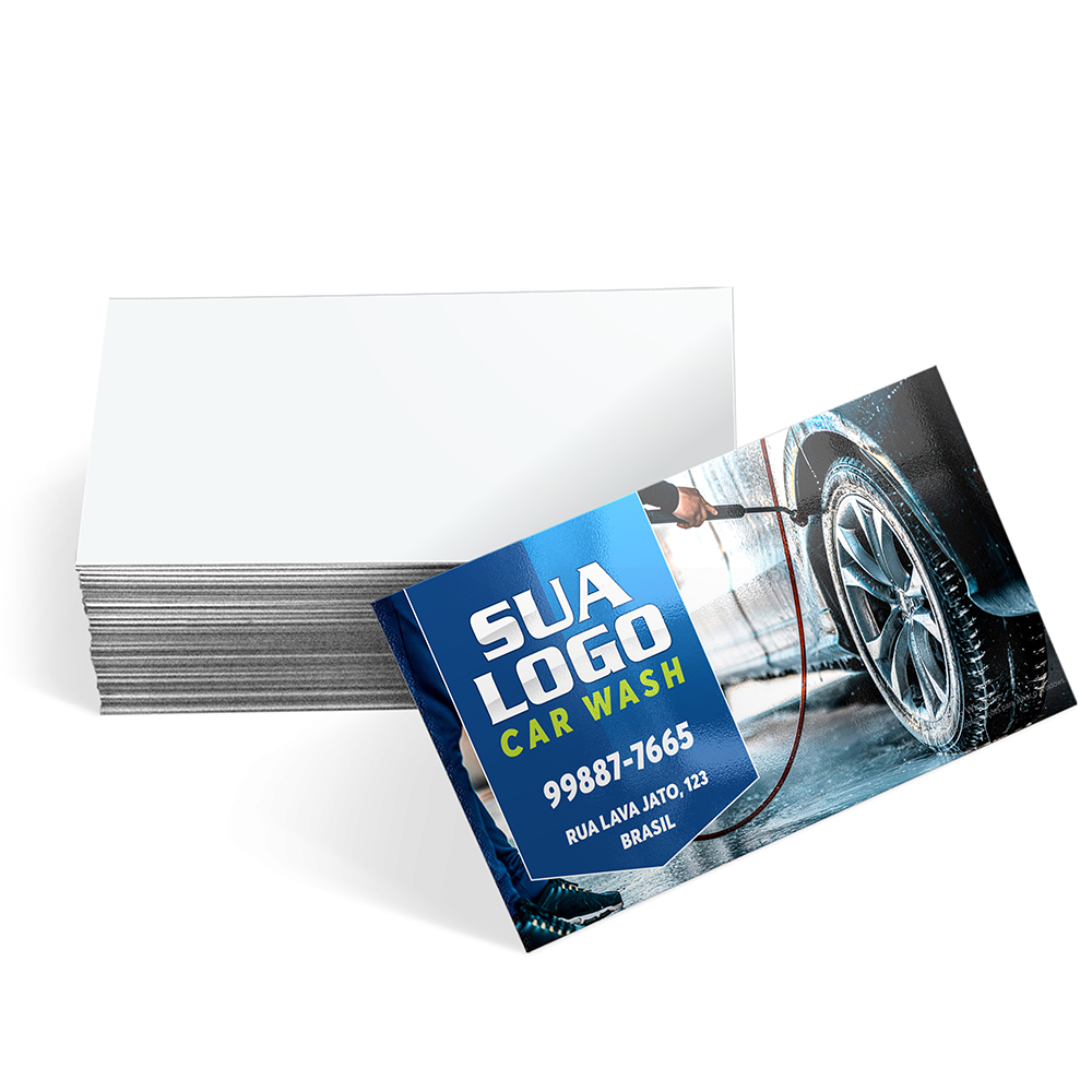 CARTÕES DE VISITA/COUCHÊ 300G/VERNIZ UV /VERNIZ UV TOTAL FRENTE